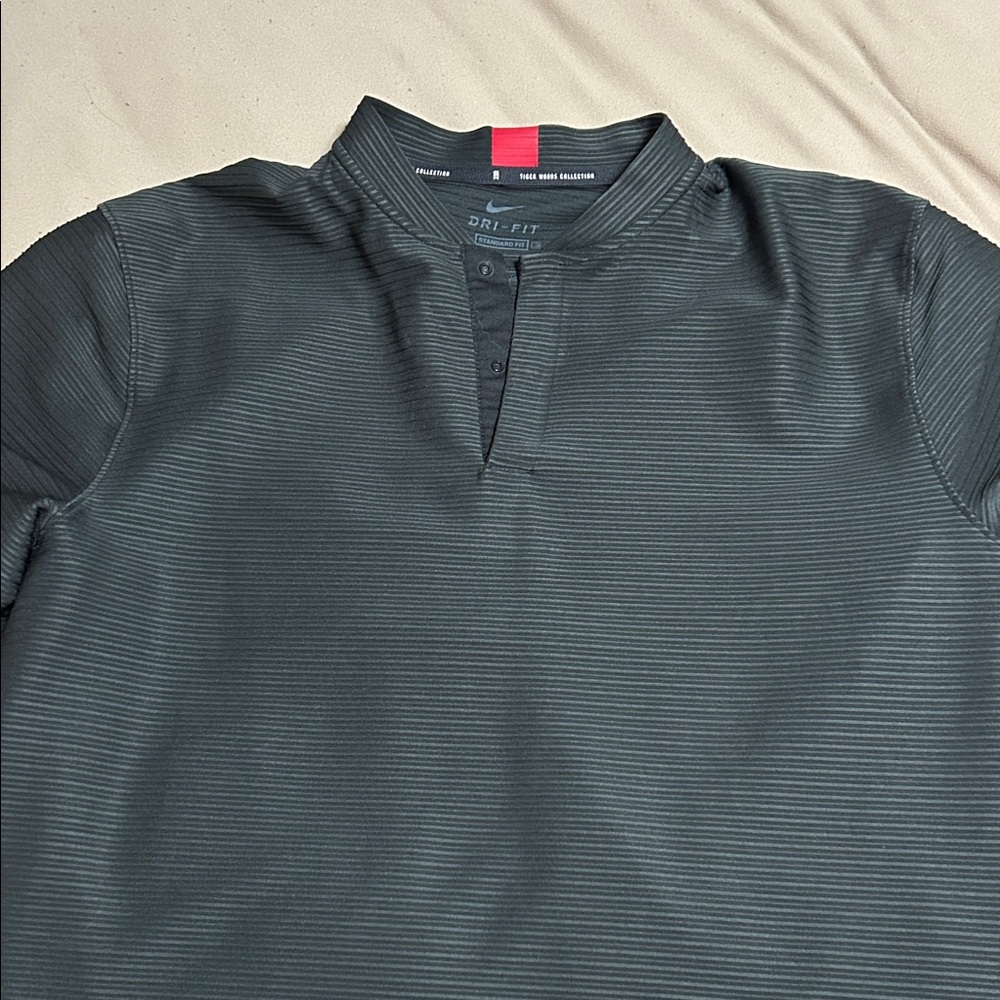 Nike Men's Black Button Down Shirt